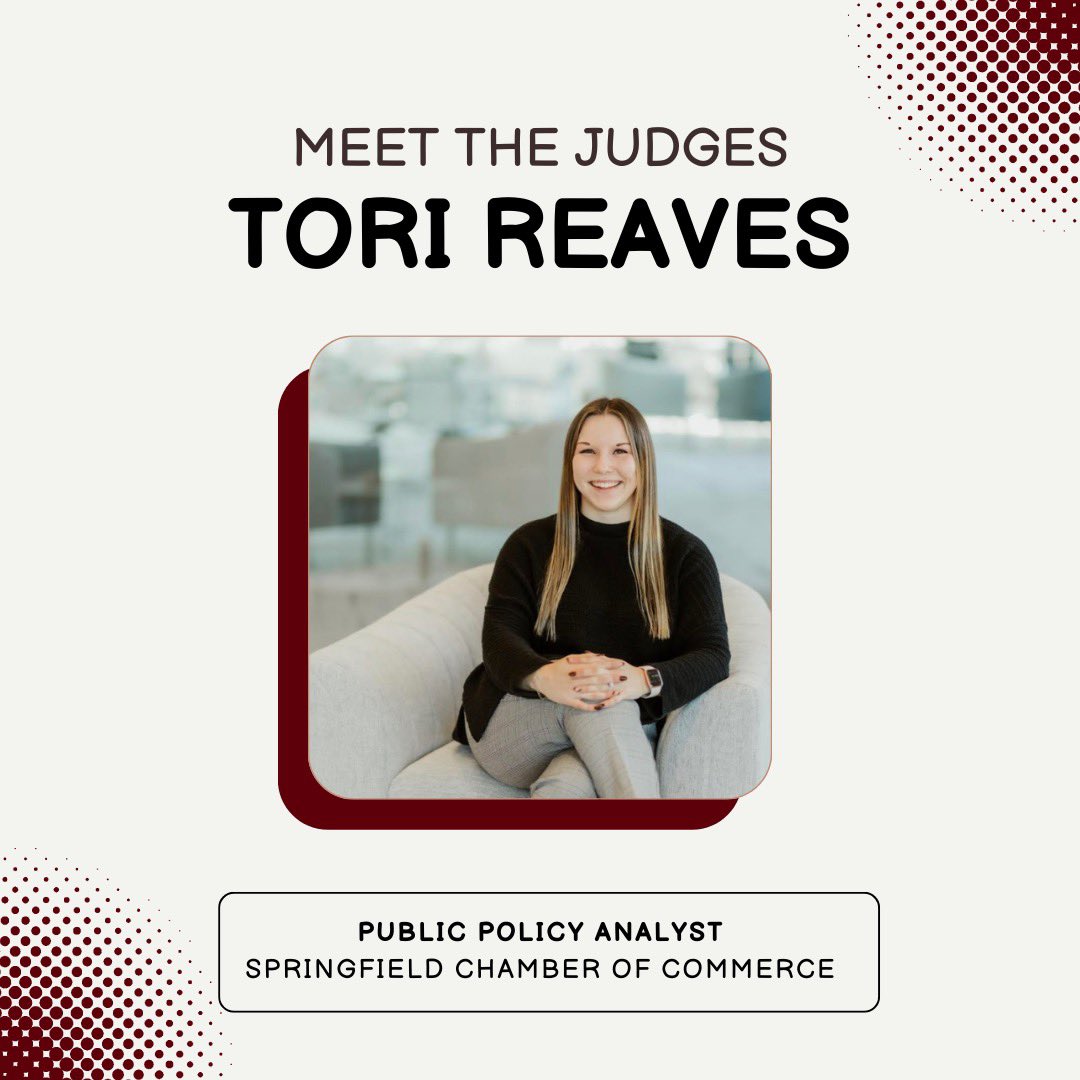 MsuVspss's tweet photo. Tori Reaves - Tori is a public policy analyst at the Springfield
Chamber of Commerce. She is a Springfield native and
graduate of both Springfield Central High School and Drury
University. https://t.co/g7P4VqzVz7