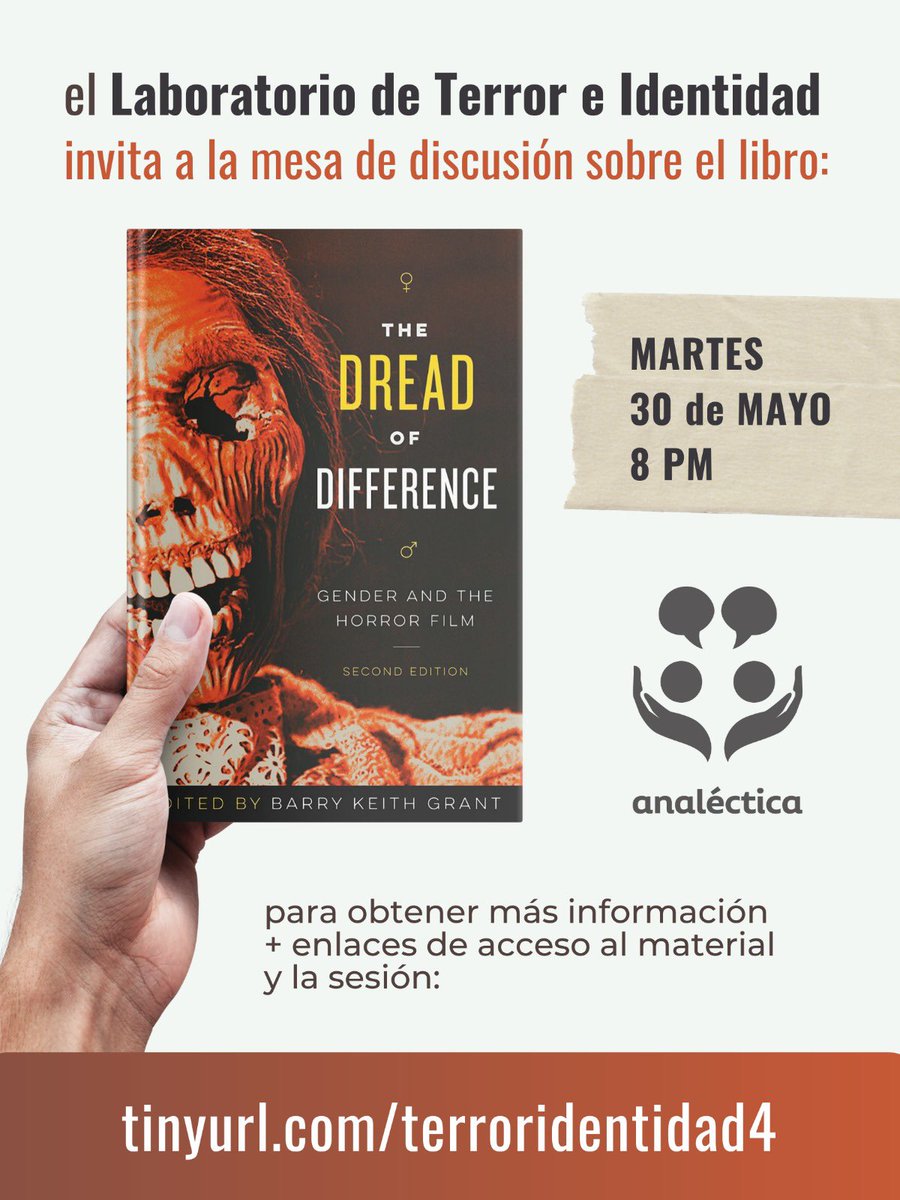 analecticalab's tweet photo. Acá el cartel para la 4ª sesión del club de lectura del #LabDeTerror🖤
📁 info y material en:
https://t.co/8EWybdHxoh https://t.co/4Jy5RAMO5Q