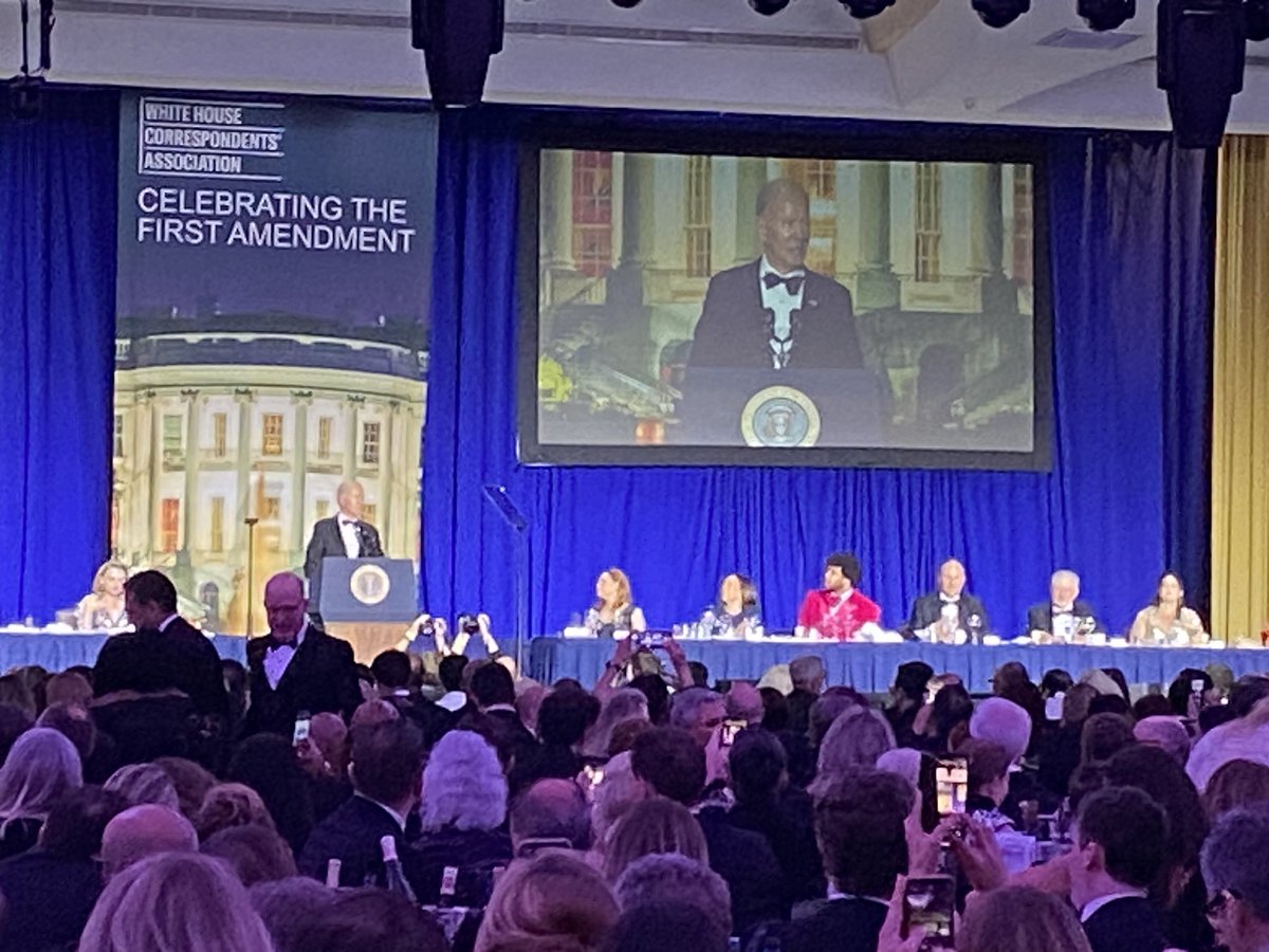 Mark Albert (@malbertnews) on Twitter photo At <a href="/whca/">WHCA</a> dinner in DC, Pres Biden tells journalists, “journalism is not a crime. <a href="/evangershkovich/">Evan Gershkovich</a> & <a href="/Austin_Tice/">Austin Tice</a> should be released immediately, along with every other American wrongly detained abroad… I am working like hell to get them home.”
#WHCA #whcadinner At <a href="/whca/">WHCA</a> dinner in DC, Pres Biden tells journalists, “journalism is not a crime. <a href="/evangershkovich/">Evan Gershkovich</a> & <a href="/Austin_Tice/">Austin Tice</a> should be released immediately, along with every other American wrongly detained abroad… I am working like hell to get them home.”
#WHCA #whcadinner