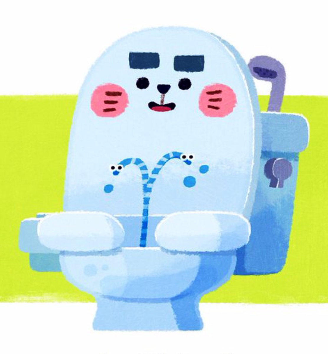 mondomascots's tweet photo. Azara-shi, a mix of a seal and a toilet, is the character from the Japanese housework organizing app, Smuzoo. https://t.co/mqelgFDLwM
