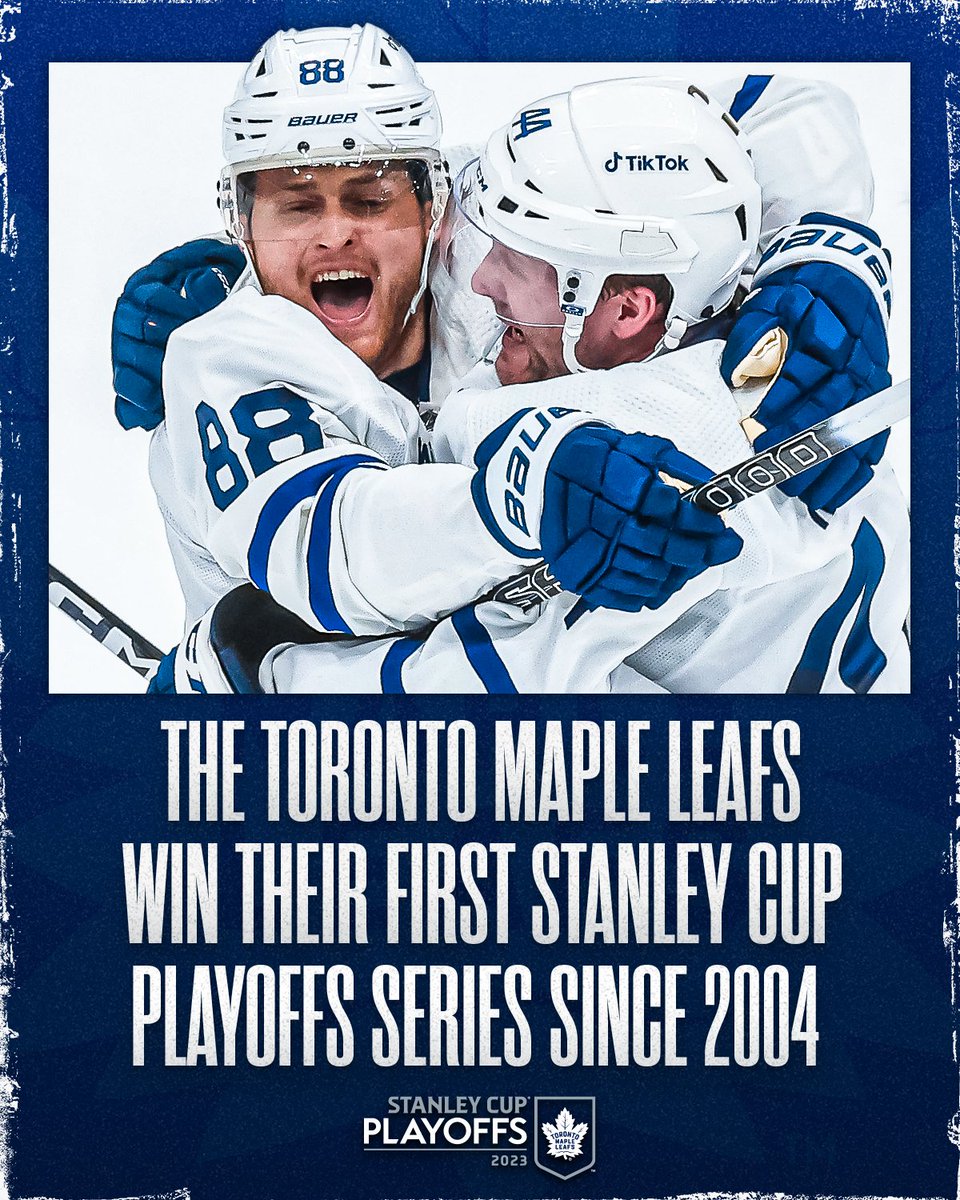 🍁 THE WAIT IS OVER 🍁

<a href="/MapleLeafs/">Toronto Maple Leafs</a> fans rejoice. The boys in blue are heading to the Second Round of the #StanleyCup Playoffs!