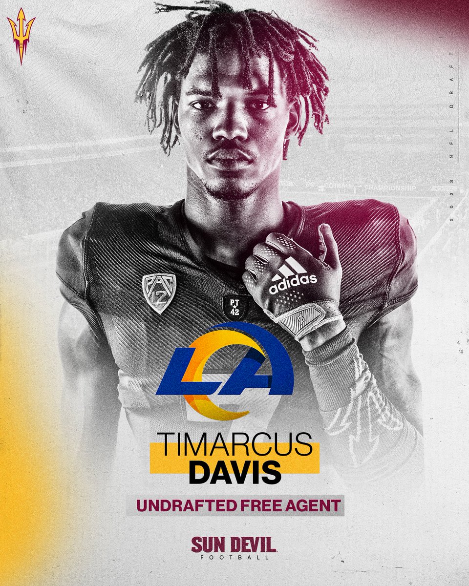 Sun Devil Football (@asufootball) on Twitter photo Livin' my own LA Story... <a href="/RamsNFL/">Los Angeles Rams</a>  x <a href="/_Tmac7/">Timarcus Davis</a> 
#ForksUp /// #O2V Livin' my own LA Story... <a href="/RamsNFL/">Los Angeles Rams</a>  x <a href="/_Tmac7/">Timarcus Davis</a> 
#ForksUp /// #O2V