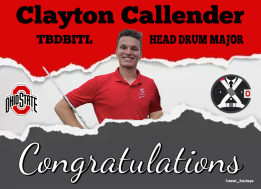 SusanSweet44's tweet photo. @TBDBITL I can only imagine the butterflies🦋🦋🦋Clayton will be feeling the first time he runs down the ramp into Ohio Stadium on September 2nd! Keep the rubber on the road, Clay!! Congratulations! #GoBucks #OhioState #HeadDrumMajor #TBDBITL https://t.co/g04XYl0lJR