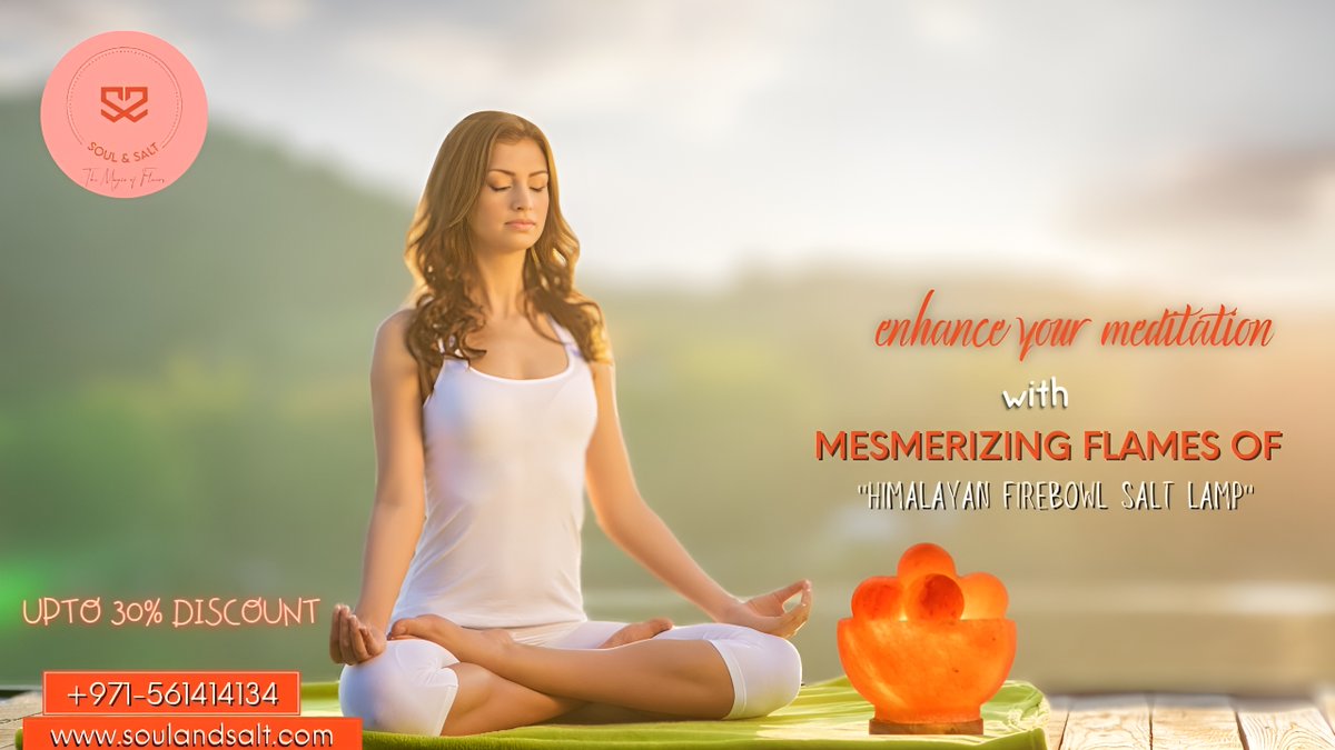 Salt2Soul's tweet photo. Breathe in the calming energy of this Himalayan Firebowl Salt Lamp and let your worries melt away.
#meditation #selflove  #selfcare  #businesscard   #festival  #shopping  #UAE  #Dubai  #Entrepreneurship https://t.co/RR3MosA1hC