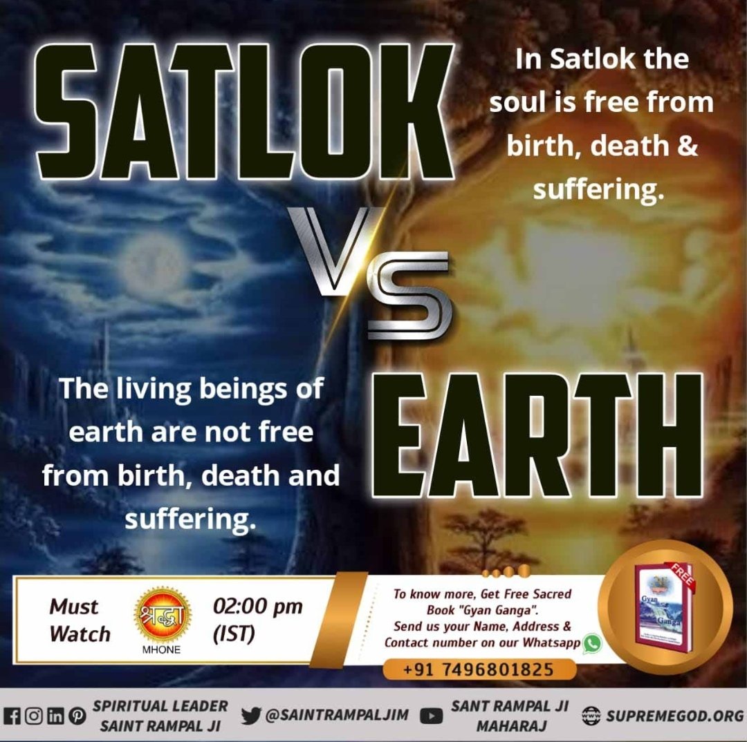 Arpan_mon85's tweet photo. #Satlok_Vs_Earth
There is only Happiness in Satlok, there is no
Misery.#Satlok #Earth #TrendingNow #Trending https://t.co/DPjbEQbd0m