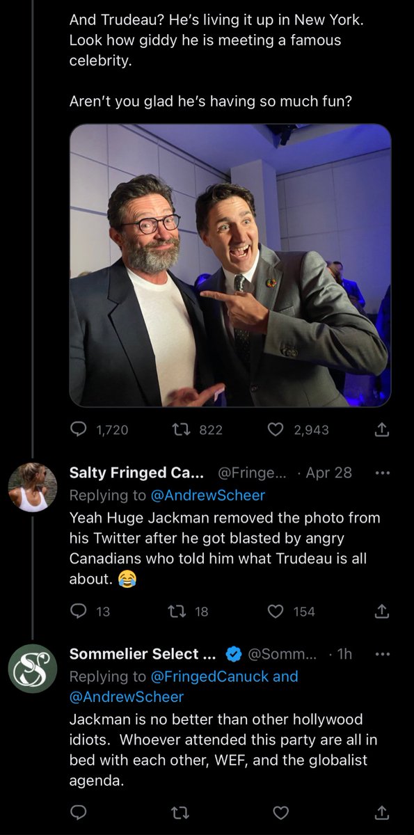 SloGossip's tweet photo. Hey Canadians,
When buying liquor in Edmonton be sure to check out the profile of Sommelier Select Liquor Store before you decide if you want to shop there or not.
Musk cultist, Covid denier, WEF/NWO/MSM conspiracist, anti-lgbtqi, trans hater. https://t.co/zlvRYy18iY