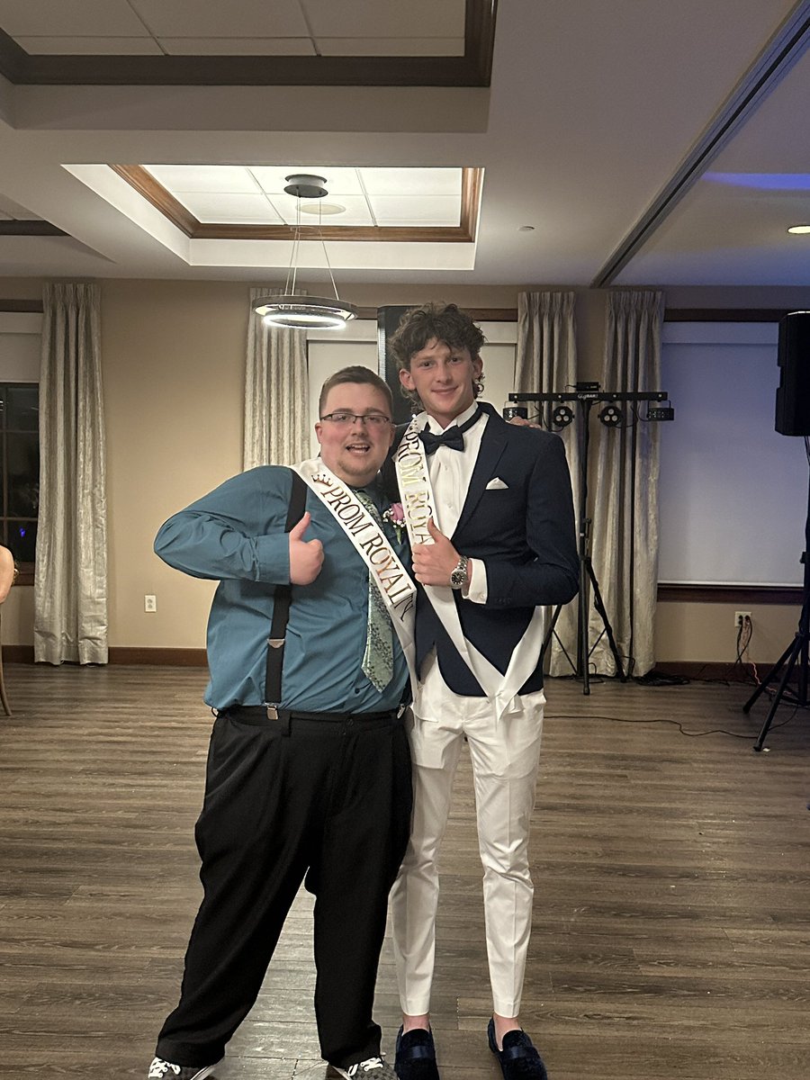Congratulations to this years Prom Royalty, Luke Knoll and Lawrence Pecor!