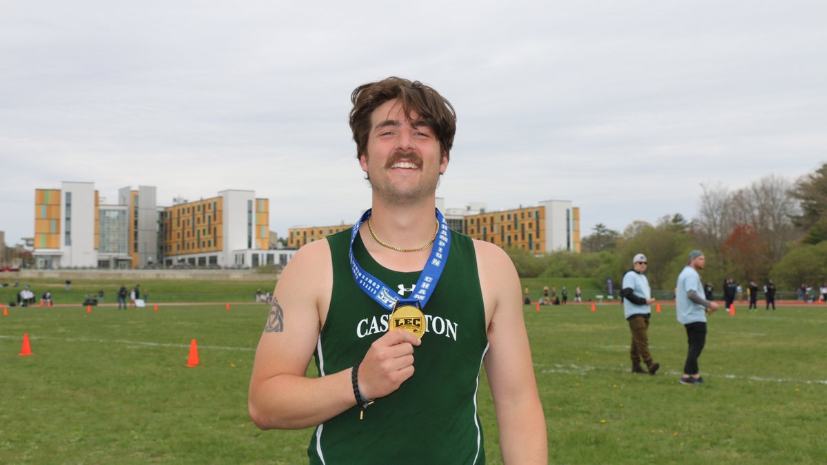 CastletonSports's tweet photo. Harrison Leombruno-Nicholson became the second LEC Champion in program history while Gwyn Tatton earned a podium spot in the javelin as @castleton_tf competed in the LEC Outdoor T&amp;F Championships Saturday!

🏃‍♂️: https://t.co/IS33Kd0S9Z
🏃‍♀️: https://t.co/Q3Se9zhUIZ https://t.co/AGuIeEg7ye
