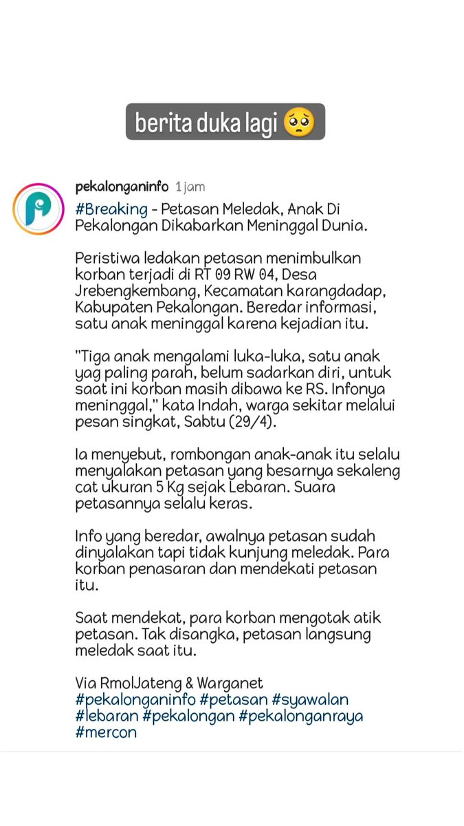 edelwis13's tweet photo. Ya Allah... kenapa sih ngga ada takut padahal udah banyak kasus sebelumnya.. apakah tidak ada pengawasan atau tidak diperhatikan? https://t.co/LGN1wpNR6u