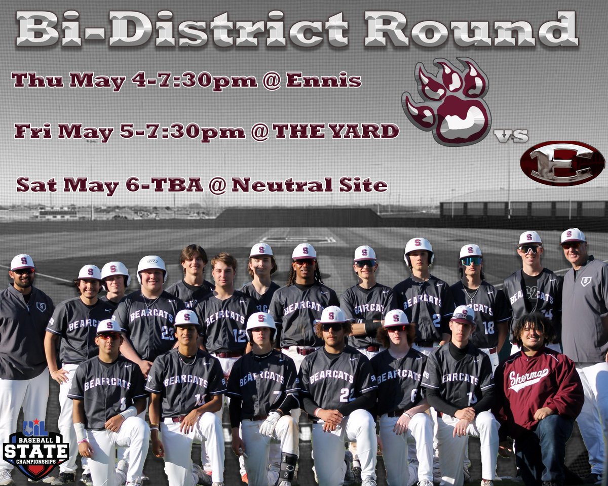 BONUS Season has begun!  Plan, Prepare, and Execute.  Your CATS are in action Thursday night at Ennis HS, Friday night at The Yard, and Saturday (if necessary) at a neutral site TBA.  Come out and support!!!
