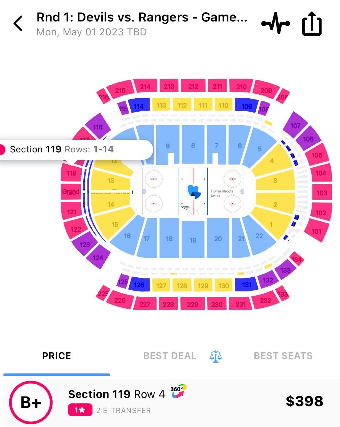 TickPick on Twitter "Game 7 Rangers Devils The most expensive