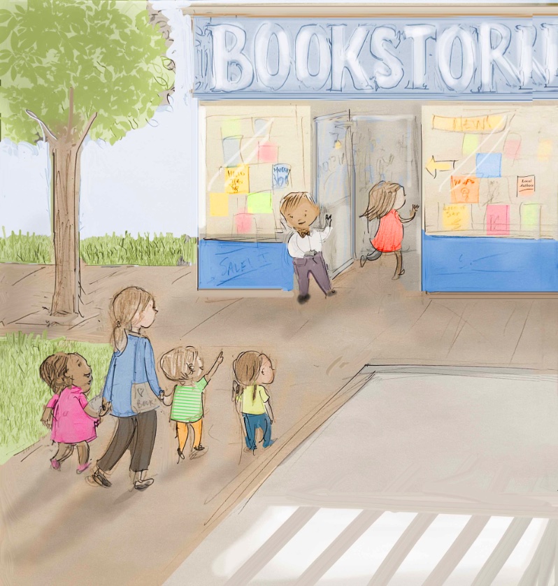 Happy #independentbookstoreday! In the Denver metro and Boulder area, we are lucky to have several! 📚❤️ A quick #doodle #kidlitart #kidlit #illustration #art #artist #asianamericanartist #sketch #artistsontwitter  #artists #indiebookstoreday