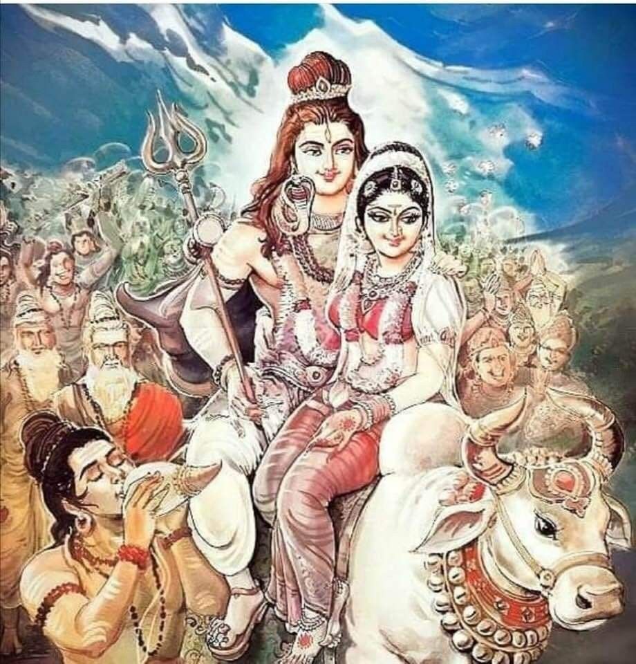 RamCharitManasG's tweet photo. भवानीशङ्करौ वन्दे श्रद्धाविश्वासरूपिणौ।
याभ्यां विना न पश्यन्ति सिद्धाःस्वान्तःस्थमीश्वरम्।।

भावार्थ:- श्रद्धा और विश्वास के स्वरूप श्री पार्वतीजी और श्री शंकरजी की मैं वंदना करता हूँ, जिनके बिना सिद्धजन अपने अन्तःकरण में स्थित ईश्वर को नहीं देख सकते। #रामरामजी #रामचरितमानस https://t.co/fAK1cf96AP