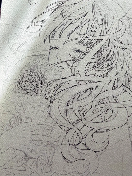 お花の書き込み! 