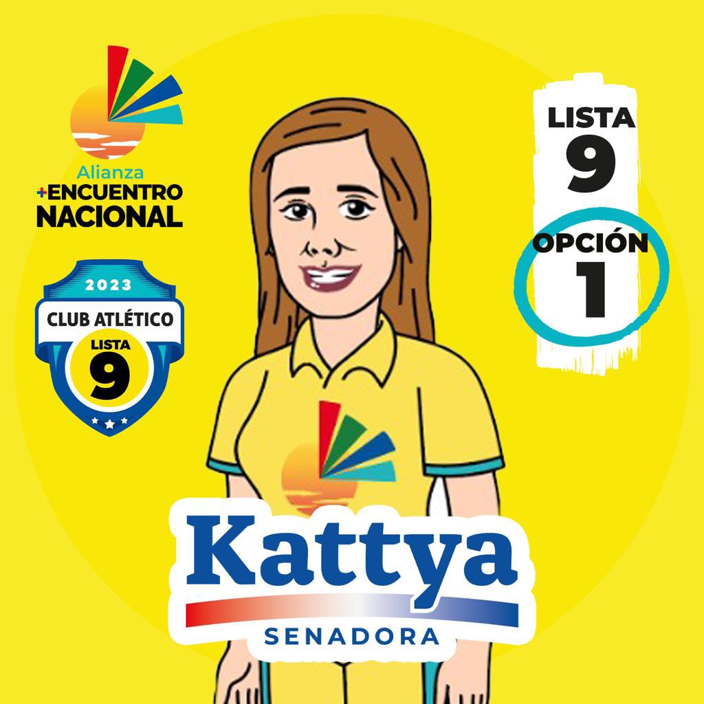 Kattya2023's tweet photo. No te olvides! 
#KattyaSenadora 😉💛🇵🇾 https://t.co/Ox41nVGvDc