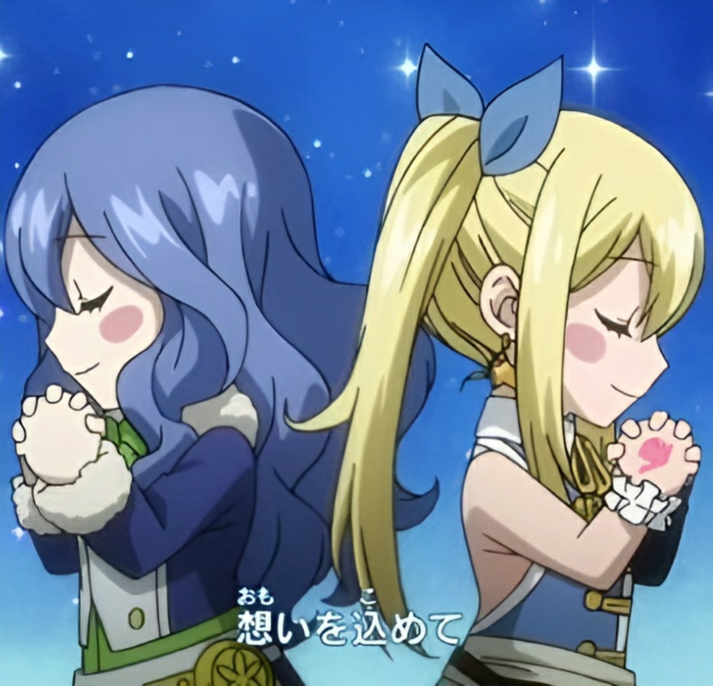 🩵𝐃𝐚𝐢𝐥𝐲 𝐉𝐮𝐯𝐢𝐚🩵 on X: Juvia and Lucy pretty chibis
