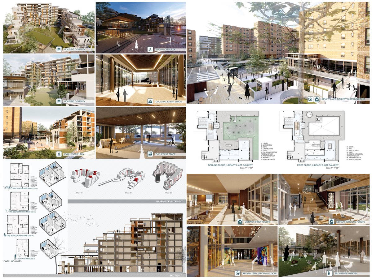 soniha06's tweet photo. I finished my thesis project and submitted it with joy with the idea in mind. The project mixes antique and new houses. I designed the urban platform to engage people in the public area in the center of the housing.
#housing #community #design @architecture #miamiuniversity https://t.co/IlTeiQE9yt