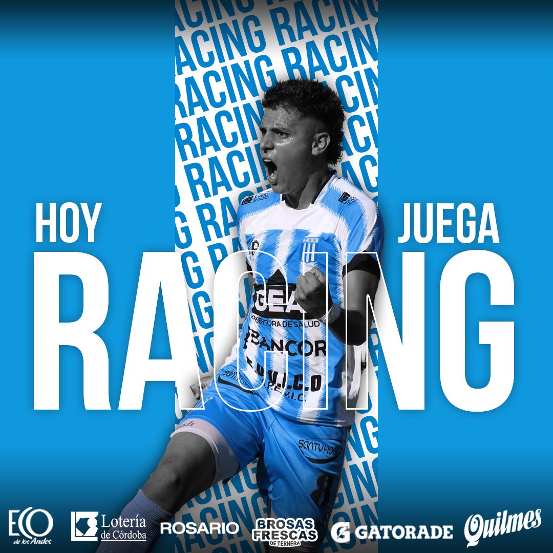 ClubARacing's tweet photo. #HoyJuegaRacing 💙

🆚 @atlantaoficial.
🏟️ Estadio Miguel Sancho.
🕒 16hs.
📺 TyC Sports Play.

#VamosAcademia https://t.co/21boiizo2K