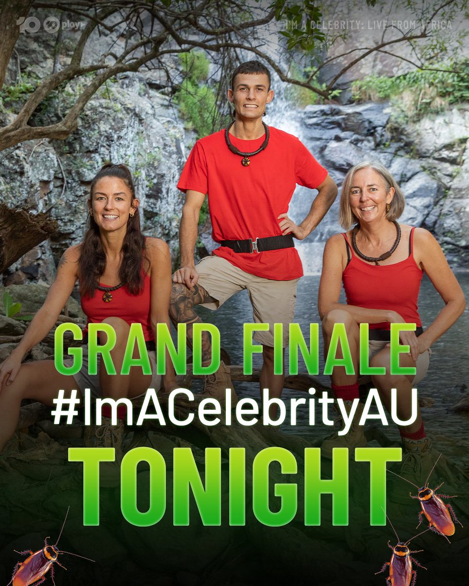 And then there were 3... Who will reign as our next King or Queen of the jungle? 🤴👸

#ImACelebrityAU Grand Finale 7.30 Tonight on 10 and 10 Play.