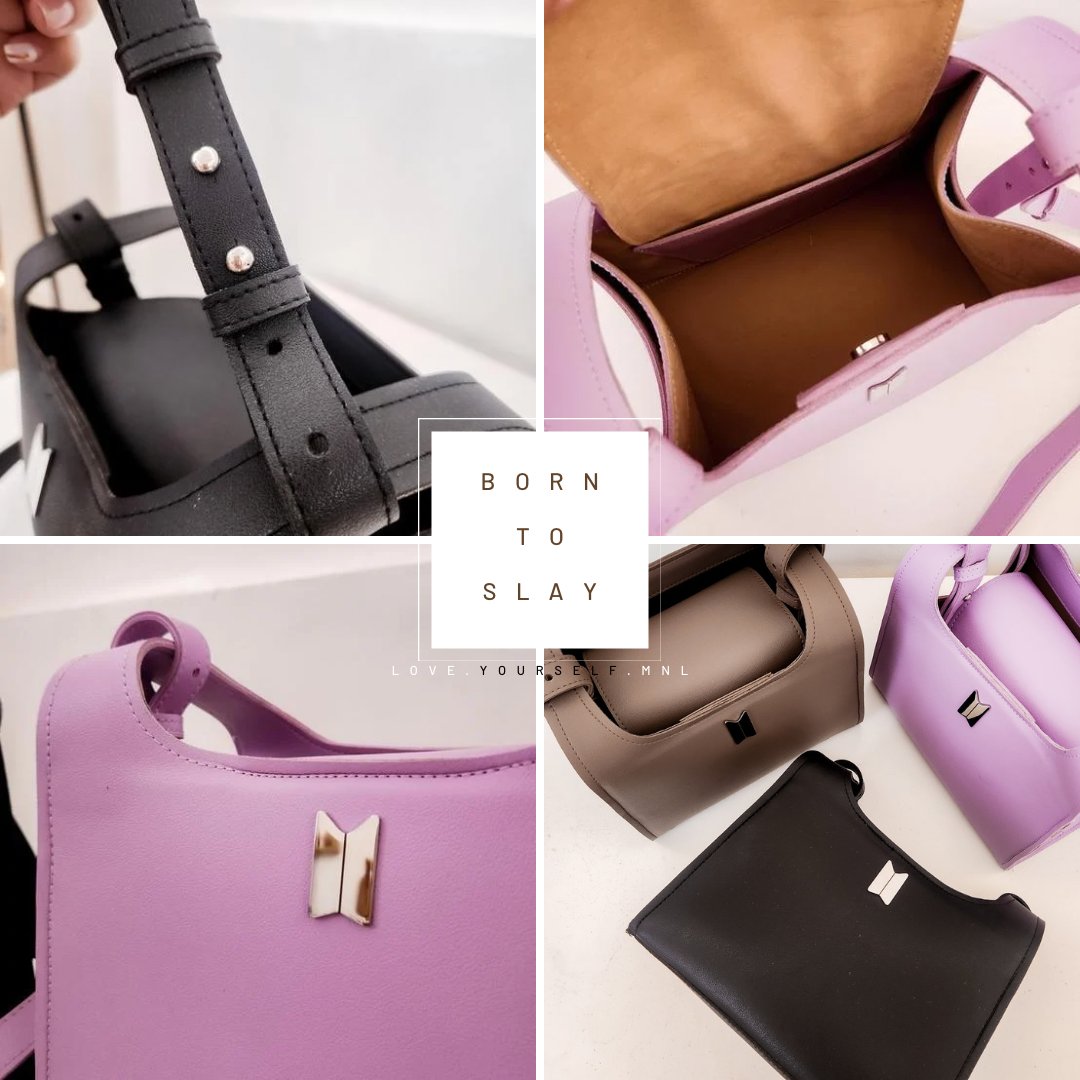 SUGA_PH's tweet photo. 𝑩𝒐𝒓𝒏 𝑻𝒐 𝑺𝒍𝒂𝒚 𝑺𝒍𝒊𝒏𝒈 𝑩𝒂𝒈
by LYMNL
Newest all-leatherette BTS-inspired bag that will surely set you up for ✨️SLAYAGE✨️
🖤Price:
~ Php 999 in Shopee
~ Php 910 in our direct order form: https://t.co/0ep3u7mf0H
HAPPY SHOPPING, ARMY!!
#OT7 #BTS #BTSMERCHPH https://t.co/zduFcRvhHk