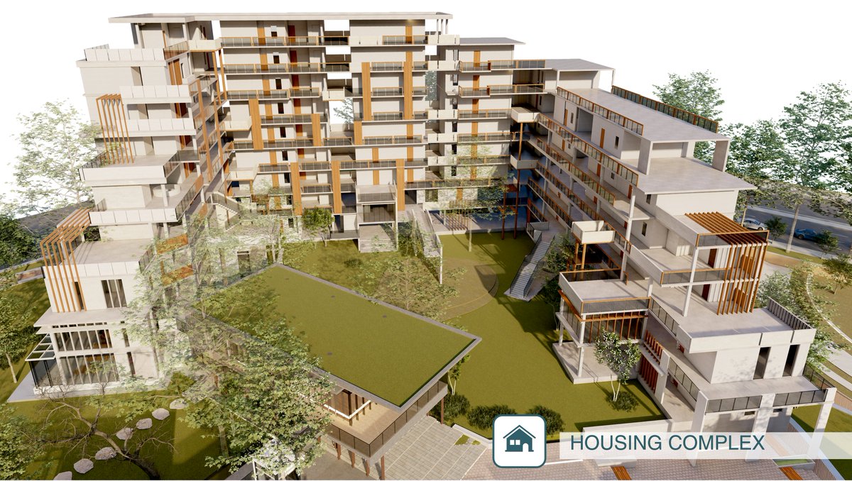 soniha06's tweet photo. Community housing design with multi-layered courtyards and community facilities with dwelling units
#Thesiswork #community #design #architecture https://t.co/d5KmoUh6Ap