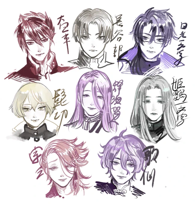 顔だけ描いた