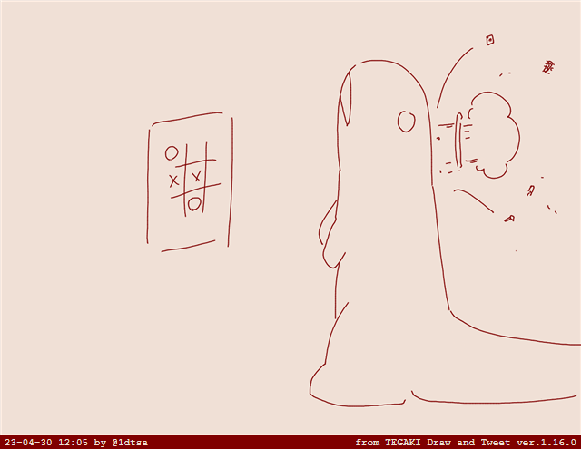 のうみそこわれこわれトカゲ #tegaki_dt
