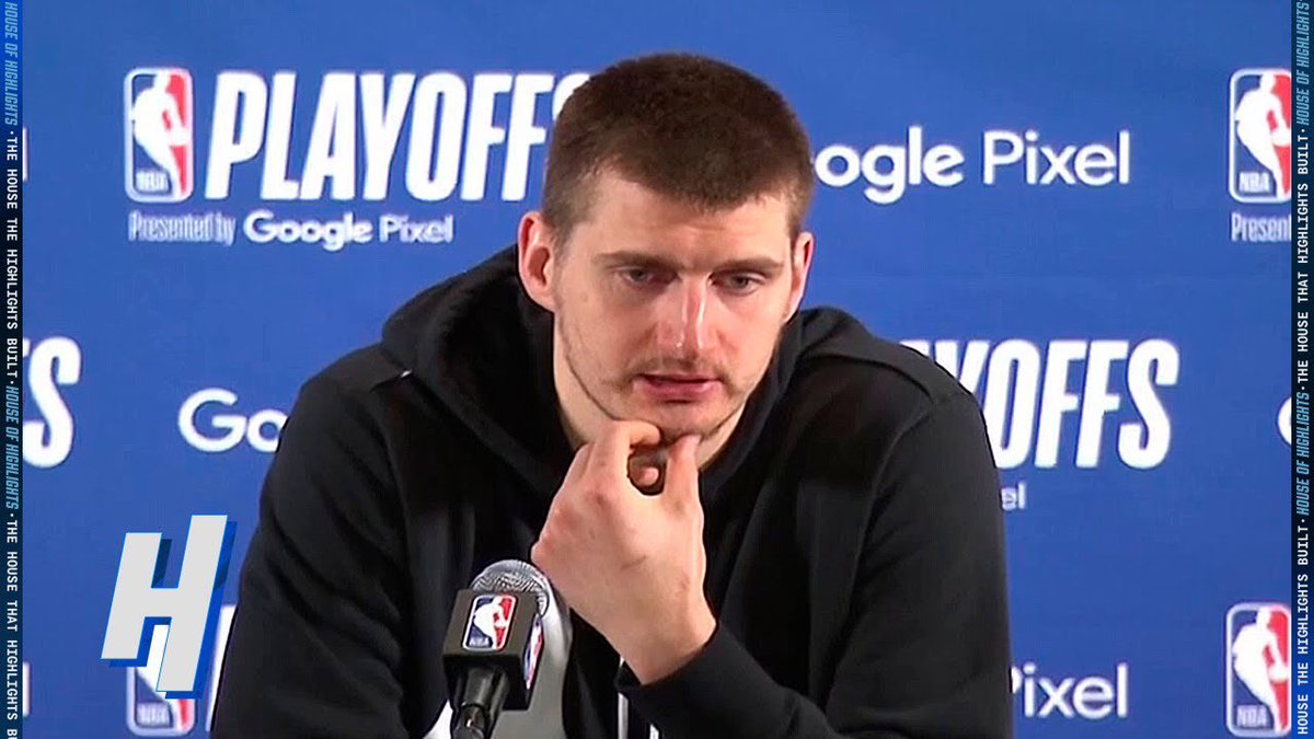 AndrewLeezus's tweet photo. Nikola Jokic was asked how he felt about the win tonight

“I don’t fear the Suns. Tonight showed we are the much better team. Chris Paul is washed and KD is too. Devin Booker can’t beat a healthy team. It’s over.” 

👀👀👀 https://t.co/akdWdJ8vcj