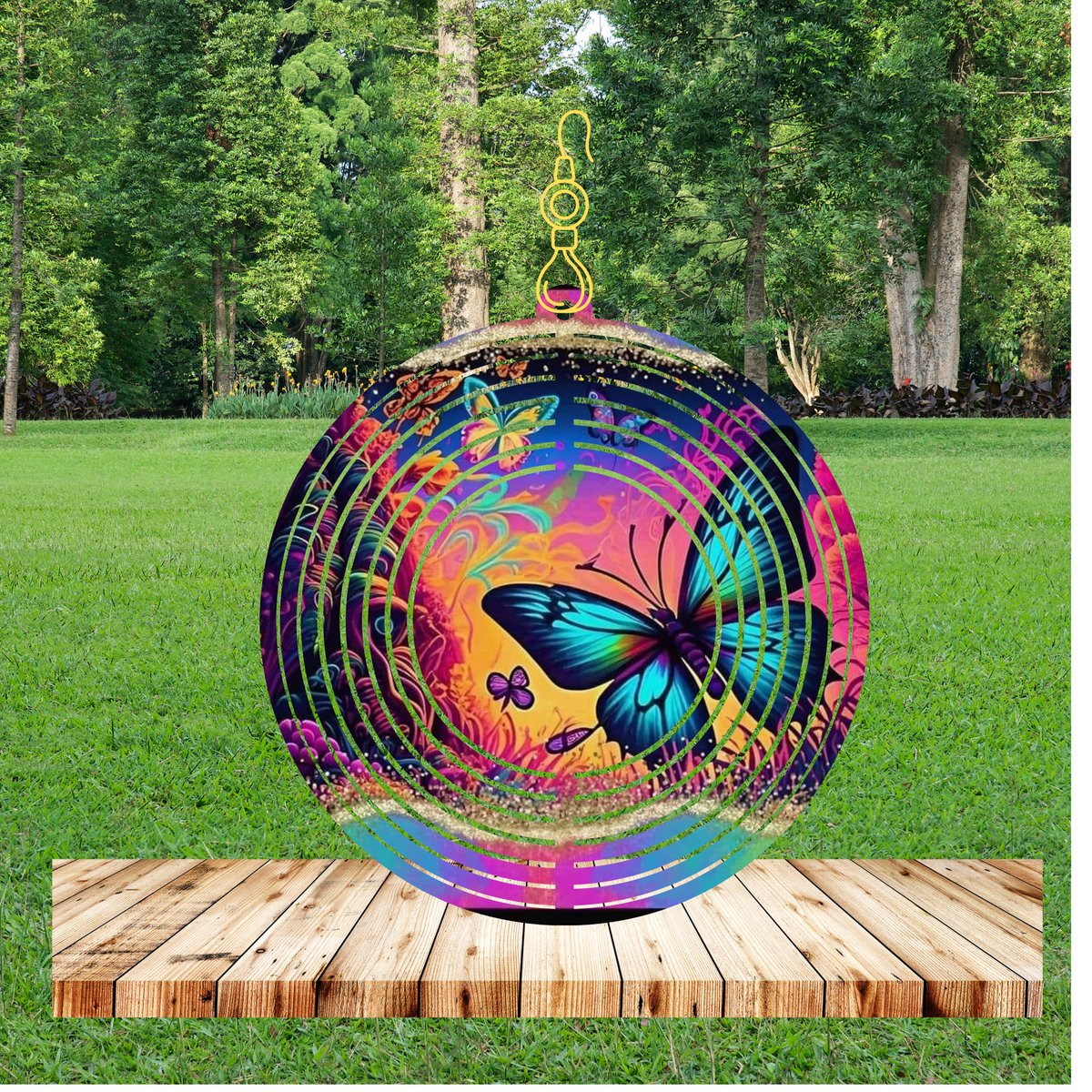 sherrie1214's tweet photo. Thru Your Eyes These 10" Wind spinners come with the design on both sides. Outer layer separate to create a twirling affect . These bright beautiful  items are limited . order @ https://t.co/ihL5zbv53S or text to 
603-318-8424 these come with a swivel hook for hanging. $25.00 https://t.co/kuk0COIMAH
