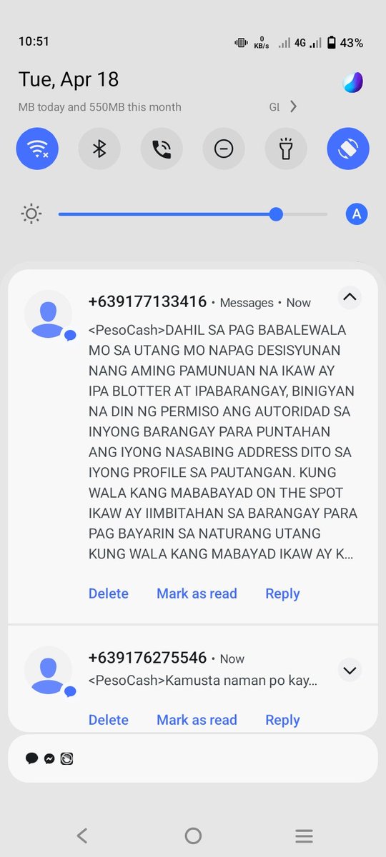 greycie7864009's tweet photo. Sa karamihan this kind of Mang haharast cause depression, anxiety,and suice 
Stop Shaming and threats 
#fightonlineloansharks 
@24OrasGMA @KM_Jessica_Soho @Idolraffyishere @SenImeeMarcos @bongbongmarcos https://t.co/Y0Cc4vuKdl
