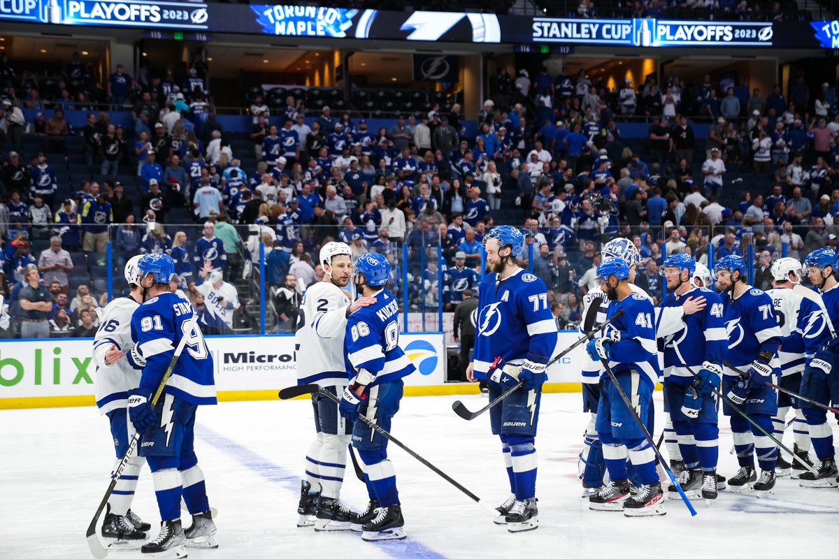 MapleLeafs's tweet photo. Heck of a series, @TBLightning 🤝 https://t.co/ny3mmwEiCC