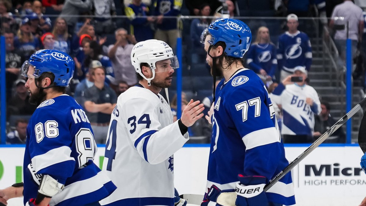 MapleLeafs's tweet photo. Heck of a series, @TBLightning 🤝 https://t.co/ny3mmwEiCC