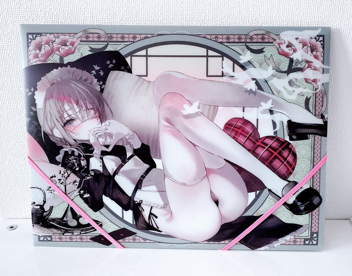 「新刊セット同梱品①特A4クリアファインダーですメイドチャイナで甘い感じでめっちゃ」|1号のイラスト