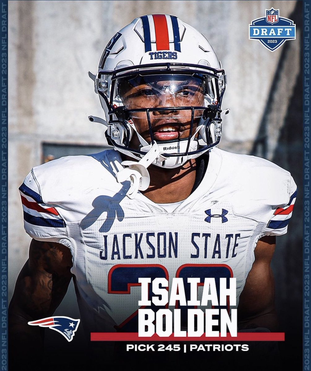 DeionSanders's tweet photo. So proud is you @isaiahbolden23 You deserved to be drafted much higher but I'm truly proud of u. I know how much u want this. I'm ashamed of the 31 other @nfl teams that couldn't find draft value in ALL of the talented HBCU players &amp; we had 3 more draft worthy players at JSU. https://t.co/BfEm3zIGPH
