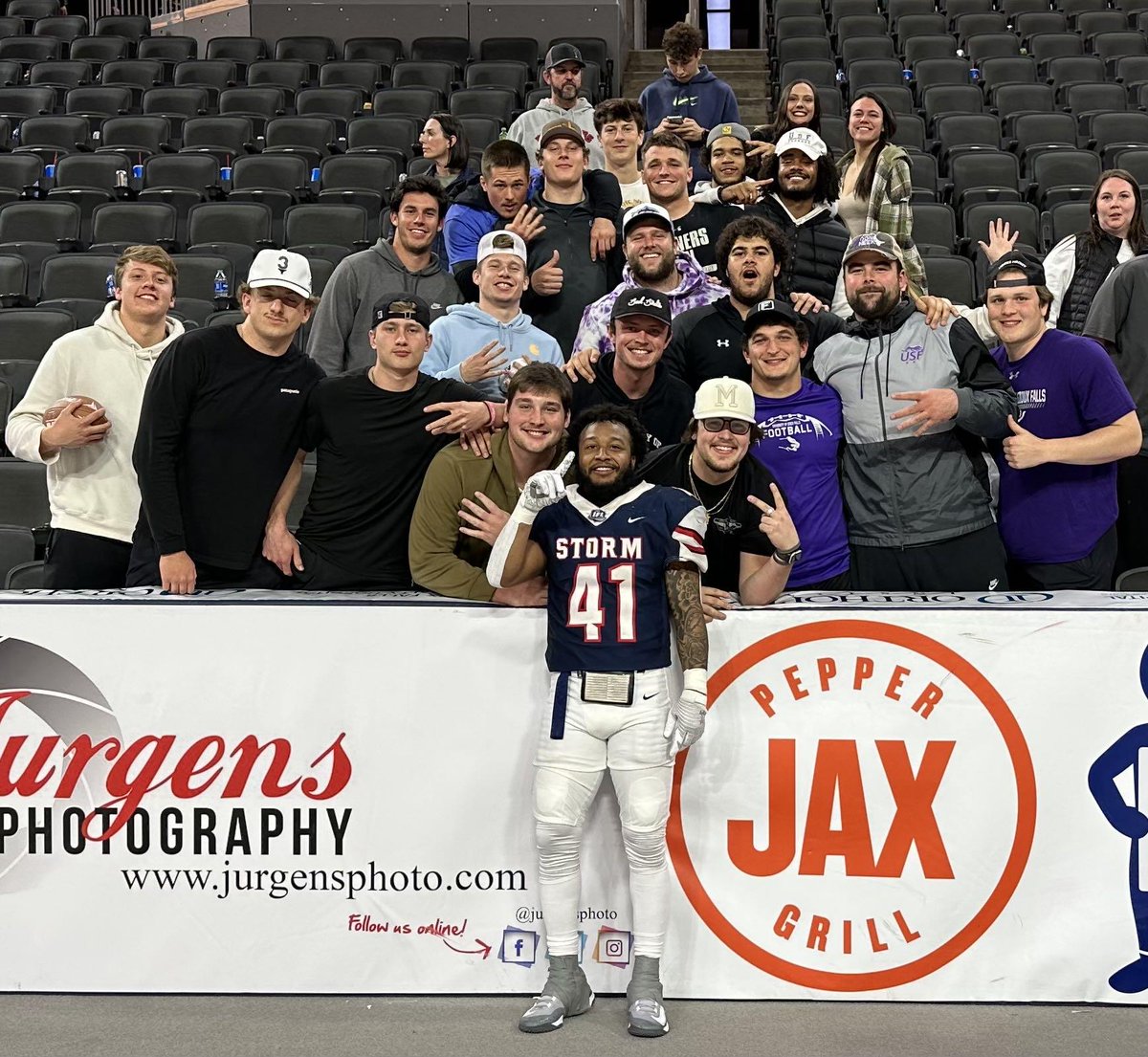 Congrats to our very own <a href="/CoachJackson00/">Zay Jackson</a> on his first game with the Storm. 
6.1 yards per carry with 2 TDs on the night!
#BUILTDIFFERENT