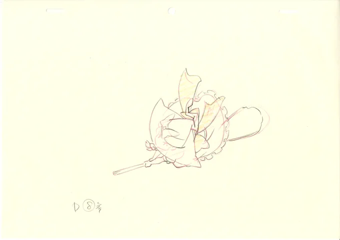 ■17話 作画監督修正Pickup 03■ 魔理沙、くるっと華麗に弾幕をかわし反撃開始  青紙は演出修正(蕨監督)の色ですが、17話は私が演出も掛持ちしてるため青がそのまま作監修になる場合もあります。演出と作監で気遣う部分が違うので中々大変です  ↓DVD購入はこちらから 