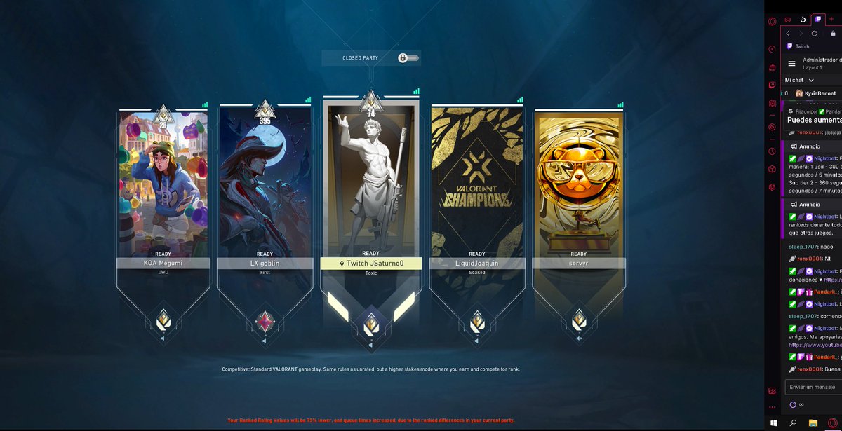 JSaturnoO's tweet image. #TeamTheJungleBoys Primer dia de la Valorant Premier @goblinyay @MegumiVLR @liquidjoaquin @Servyr_ @DiivZ29 @Supireee Gg 👽