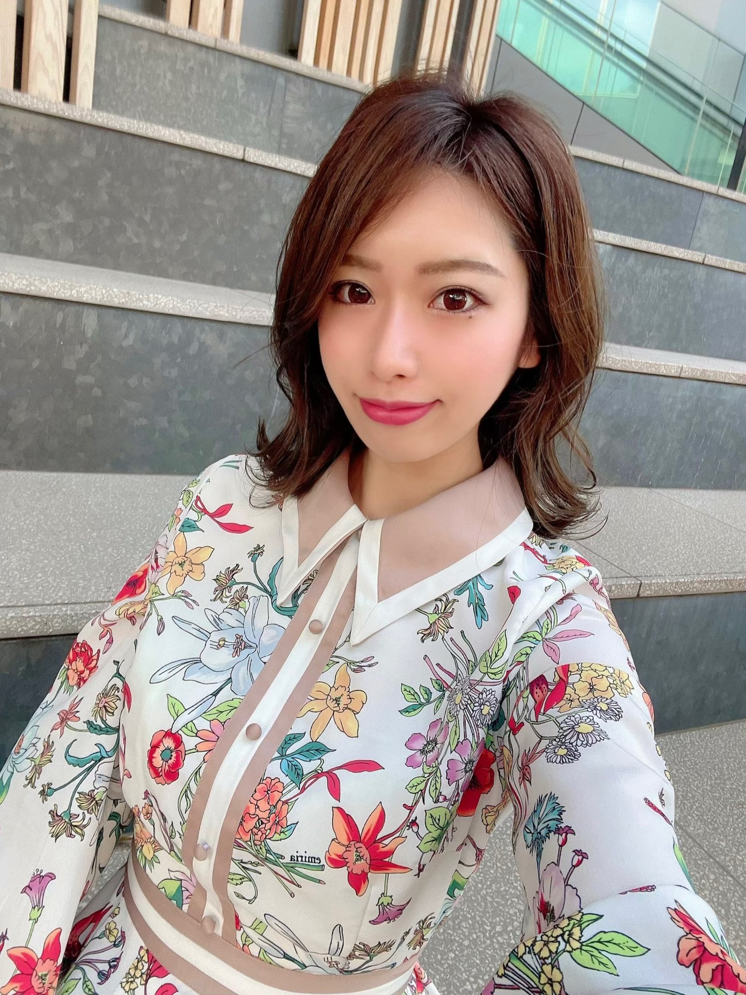 EmiriaWiz / Floral motif shirt one-piece | www.supremecourtbar.org.np