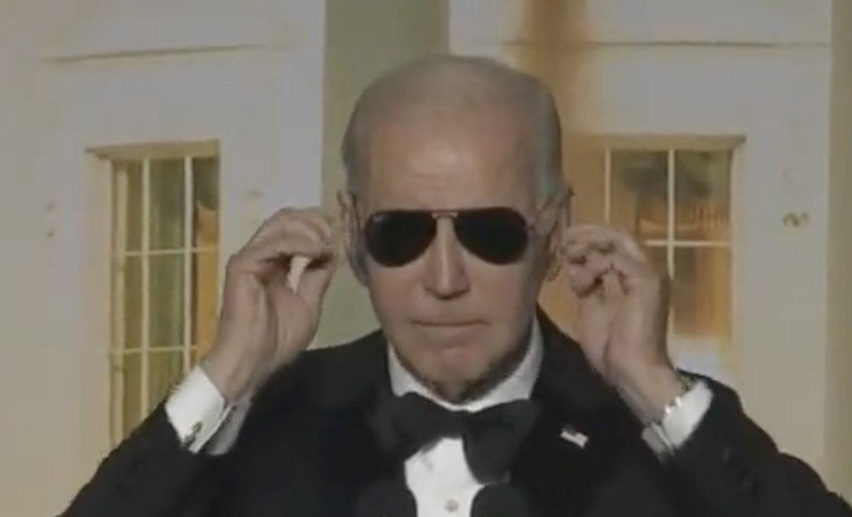 President Biden just put on his sunglasses and called himself Dark Brandon. Who stands with him?
