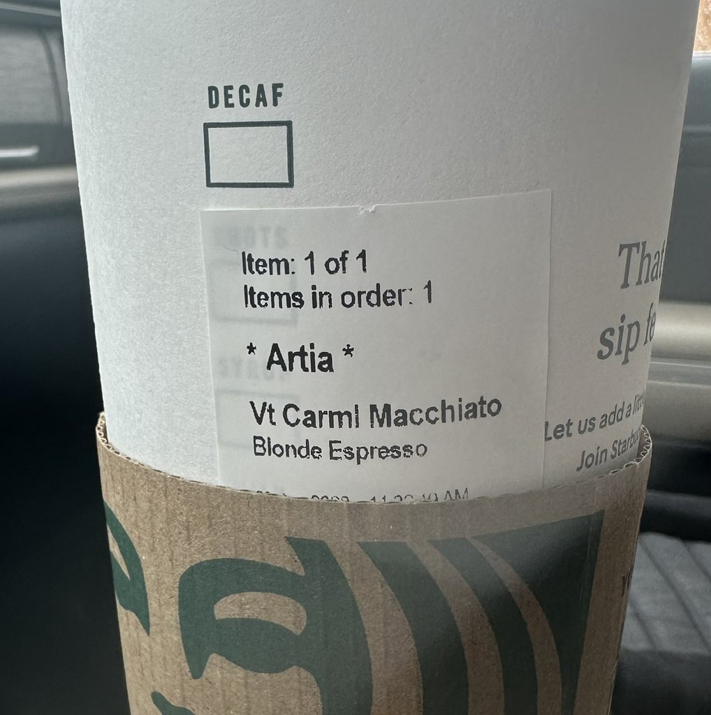 Apparently the barista thought I was transitioning.