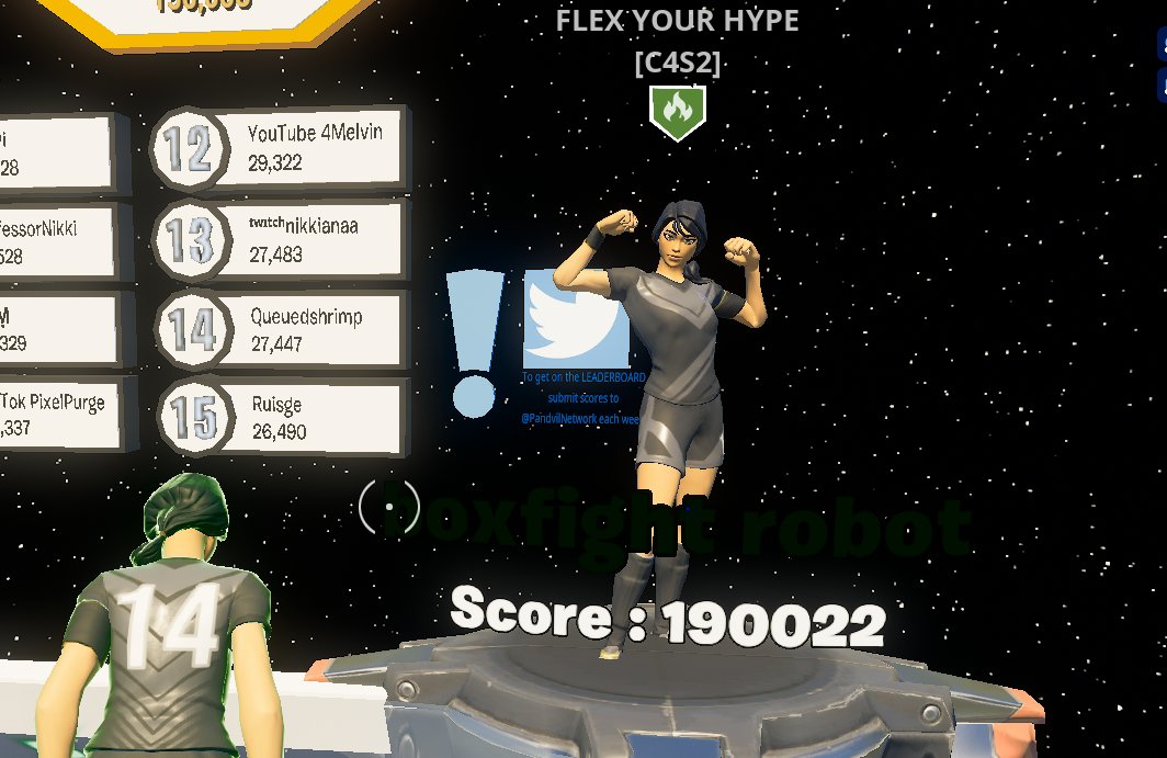 boxfightrobot's tweet photo. @PandvilNetwork Updated Score:
Username : boxfight robot
Mode : 1v1 Boxfights
Score : 190,022 https://t.co/aVrPB1WWWC
