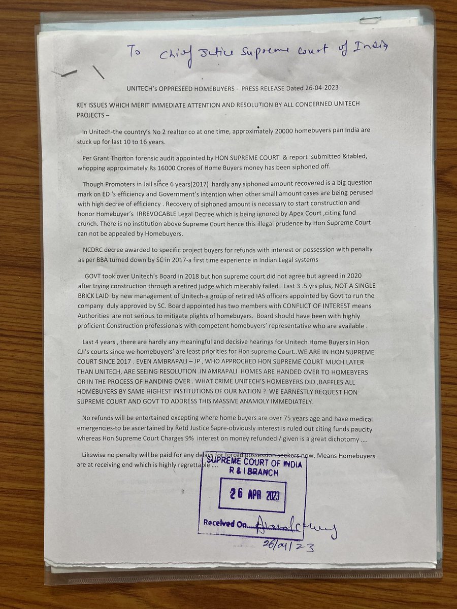 taorink's tweet photo. @Subho_connect @HardeepSPuri @PMOIndia @barandbench @KirenRijiju @manishanataraj @TOIIndiaNews #UnitechHomebuyers It’s not only failure of @HardeepSPuri but also of @PMOIndia @indSupremeCourt @barandbench @nsitharaman @KirenRijiju which led to this massive idling of India’s precious resources like land,steel ,cement,Human Resources.TAREEK PE TAREEK brand SC has ruined HBs https://t.co/jR9Peo0ogl