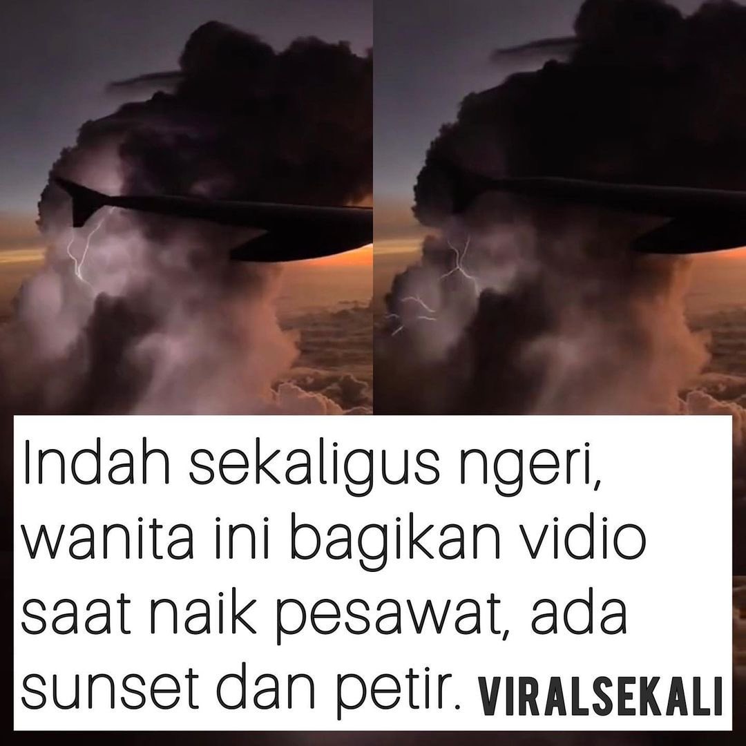 Merinding! , semuanya pas. Momen, suara, visual, dibantu dengan jendela pesawat yg bening banget.
.
.
Sc: [ tiktok/ naufalbahir ]