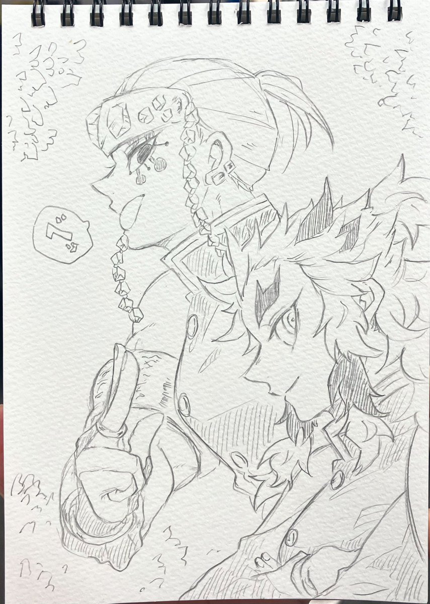 お昼🥪食べながら描きでしたが息抜きになりました～～～ 午後もがんばろ～🔥
