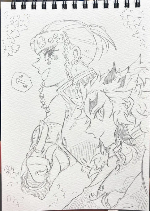 お昼🥪食べながら描きでしたが息抜きになりました～～～ 午後もがんばろ～🔥