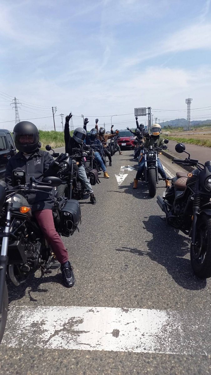 昨日、レブル10台のツーリング圧巻だった！！！！！！