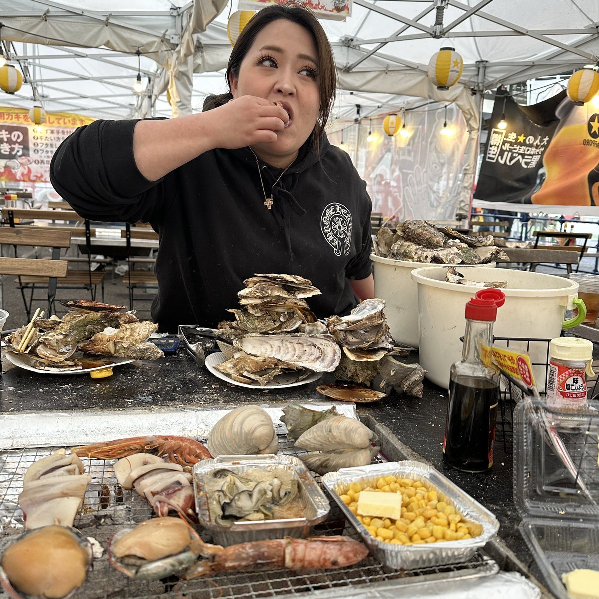 sera8198's tweet photo. 牡蠣食いまくった🦪ワタチ牡蠣あんま好きちやうの🤣🤣🤣 https://t.co/rgo1hALgGB