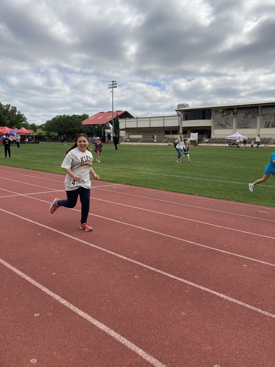 Special Olympics Local Track Meet at St. John School today.
Khloe won a Gold medal in a 50 m run and a Gold medal in Softball throw.