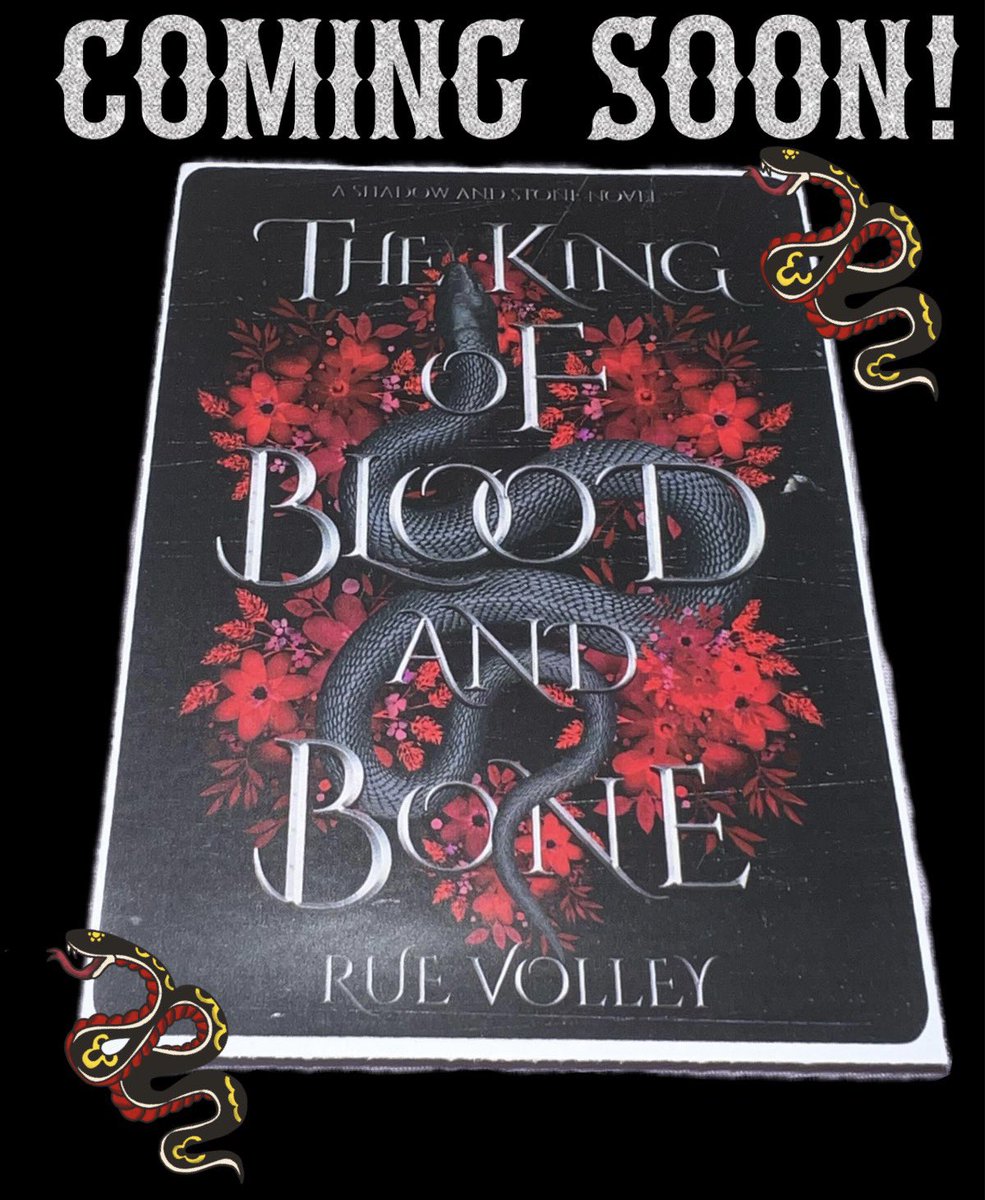 albinomex's tweet photo. 🐍🌹#COVERREVEAL🌹🐍 
The King of Blood and Bone 
The Shadow and Stone Series Book #2 August 19th!
Pre-Order -> https://t.co/nifpdhNeMA
Book #1 is #FREE 4/29-4/30 ONLY 
-> https://t.co/cHBFoumnCc 
BOOK BOX-> https://t.co/sN4Fng0S6a
GIVEAWAY-> https://t.co/EEyImTfmMR https://t.co/9L0lPV8IPo