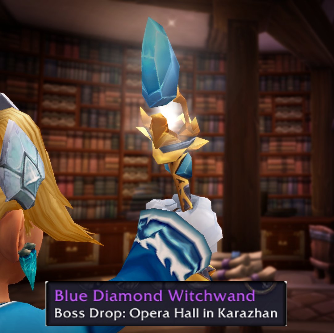 You ever wondered what the 'Bubble Wand' toy looked like because it's so small? If you look closely, it's the shrinked down version of an actual wand you can have for transmog! 💙 #worldofwarcraft #narcissusaddon